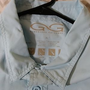 XL Shirt Game Guard fishing shirt light blue.